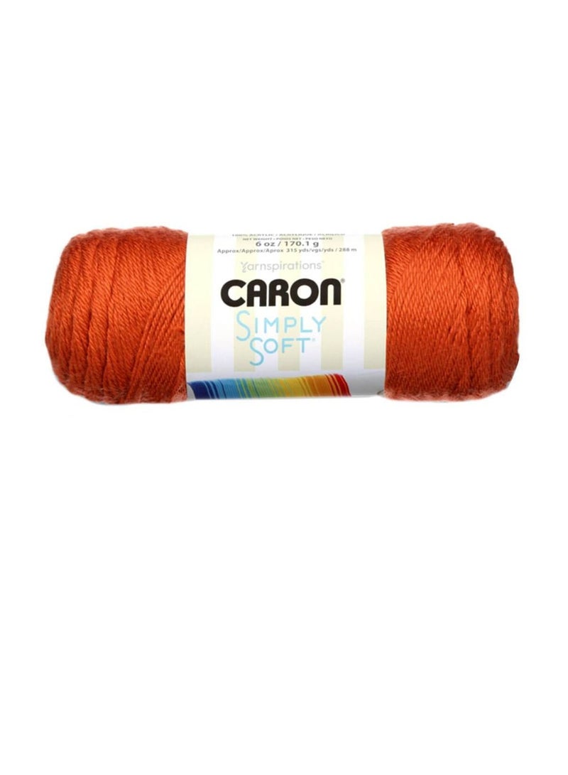 CARON Simply Soft Solids Yarn Pumpkin - Image 1
