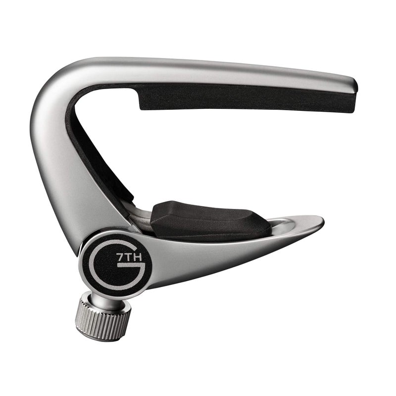 G7th Newport Guitar Capo - String Partial Silver - 53mm Lightweight & Low Profile - Easy Flip Lever with Fine-Tune Adjustment - Unlock Open Tunings, Perfect for 5 String Acoustic and Electric Guitars - Image 5