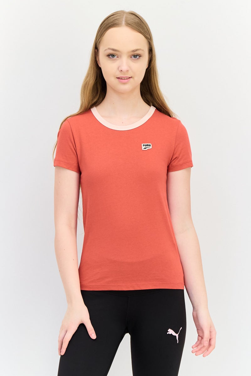 PUMA Women Sportswear Fit Short Sleeve Outdoor T-Shirt, Red - Image 1