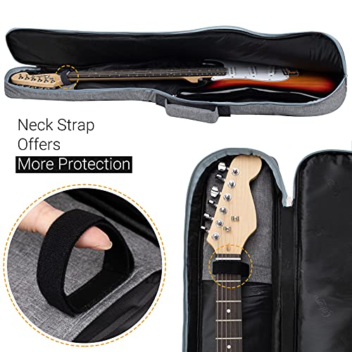 CAHAYA Electric Guitar Bag Padded Electric Guitar Gig Bag Case 0.35in Padding Dual Adjustable Shoulder Strap Electric Guitar Case CY0175 - Image 2
