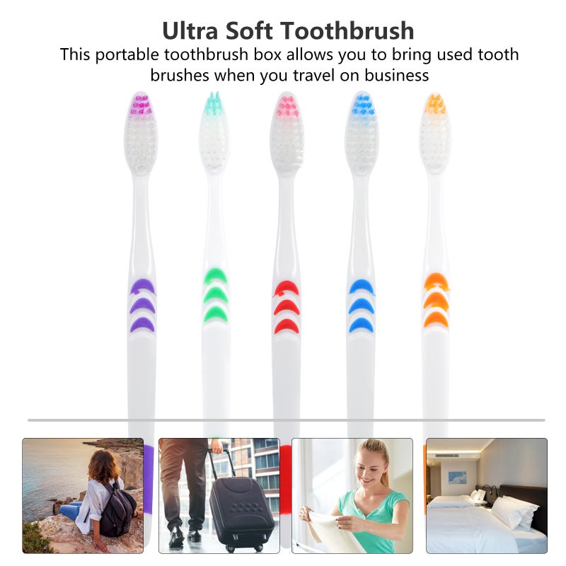 30pcs Portable Tooth Cleaning Accessories Disposable Toothbrushes for Travel - Image 2