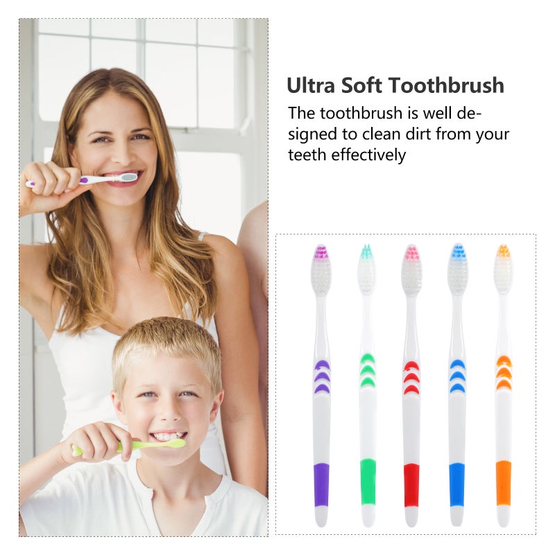 30pcs Portable Tooth Cleaning Accessories Disposable Toothbrushes for Travel - Image 5