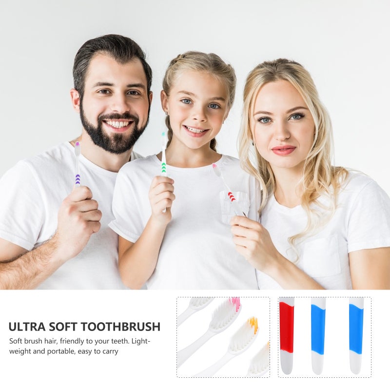30pcs Portable Tooth Cleaning Accessories Disposable Toothbrushes for Travel - Image 4