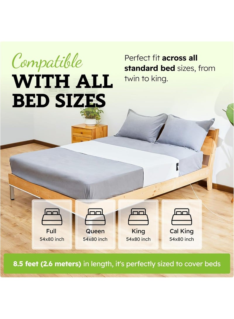 Grounding Sheet, Fits ALL Bed Sizes, Organic Cotton + Silver Fiber, 24" x 104" - Image 4