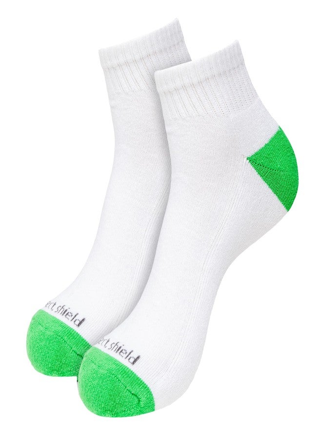 Insect Shield Golf & Sport Ankle Sock - Athletic Socks with Built-In Insect Protection & Footbed Cushioning for Men & Women, White, Medium - Image 1