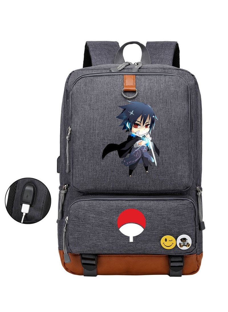 Naruto Teenage Students Men And Women Printed Casual Travel Backpack