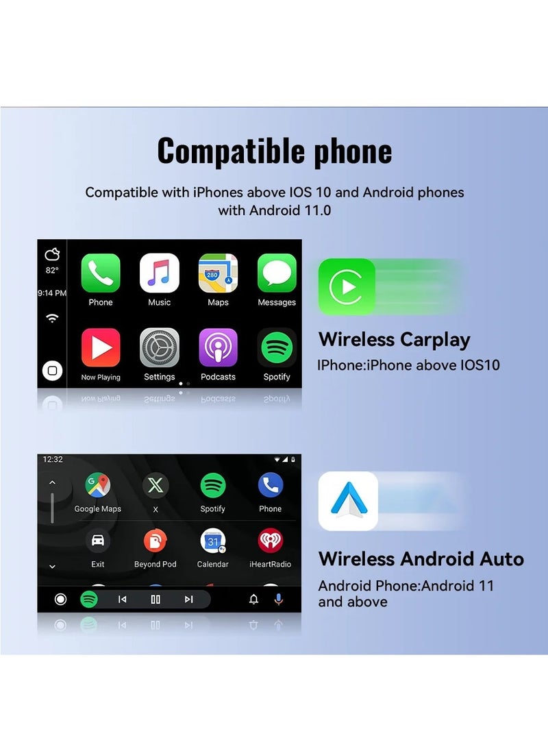 زودا - XUDA جديد لاسلكي CarPlay أندرويد السيارات محول لاسلكي ذكي صندوق صغير التوصيل والتشغيل واي فاي اتصال سريع عالمي - Image 1