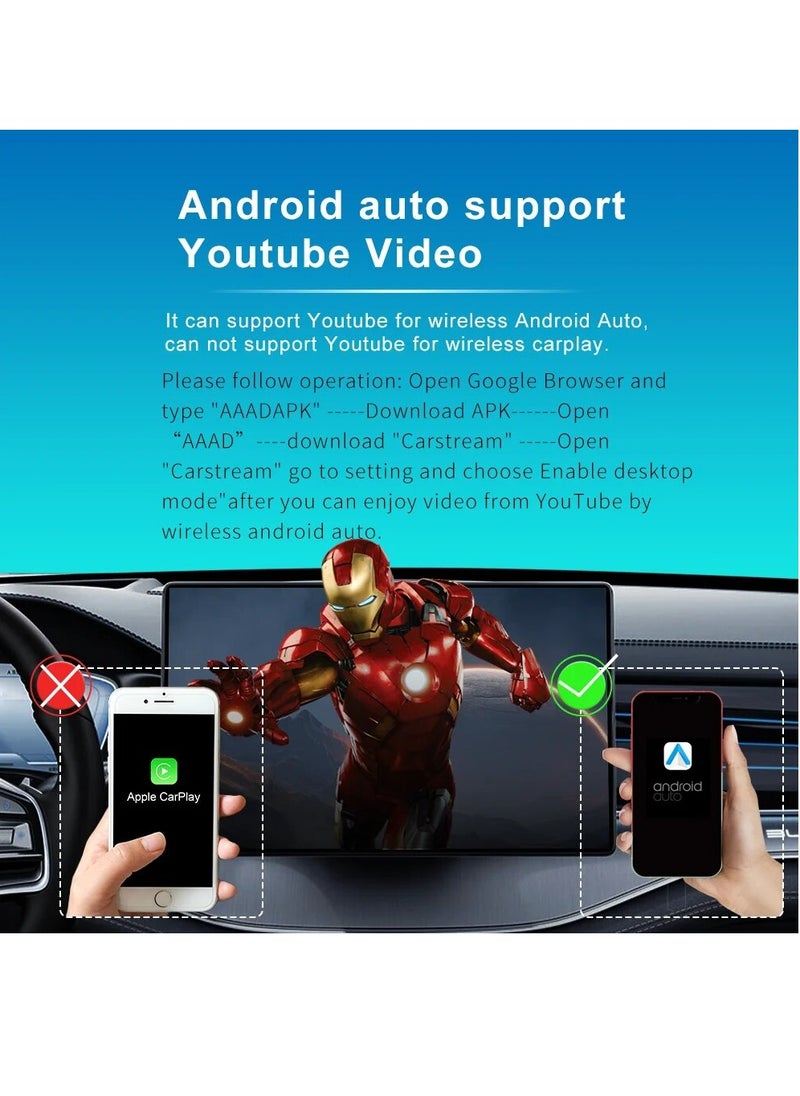 زودا - XUDA جديد لاسلكي CarPlay أندرويد السيارات محول لاسلكي ذكي صندوق صغير التوصيل والتشغيل واي فاي اتصال سريع عالمي - Image 1