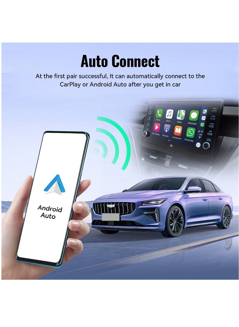 زودا - XUDA جديد لاسلكي CarPlay أندرويد السيارات محول لاسلكي ذكي صندوق صغير التوصيل والتشغيل واي فاي اتصال سريع عالمي - Image 1