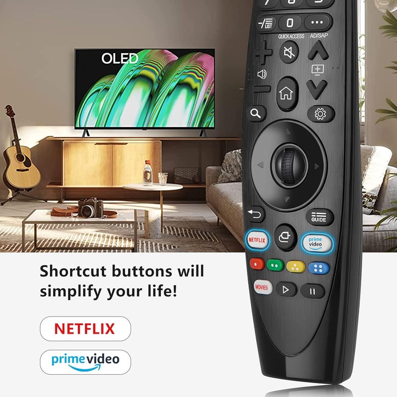 LOUTOC Replacement Remote Control for LG Smart TV with Magic Wheel Function, AN-MR20GA Compatible with AN-MR19BA, AN-MR18BA(NO Voice Function) - Image 5