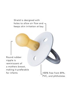 Baby Bibs Baby Pacifiers Two Sizes, 0-18 Months , 1-piece -  Ivory  - Image 4
