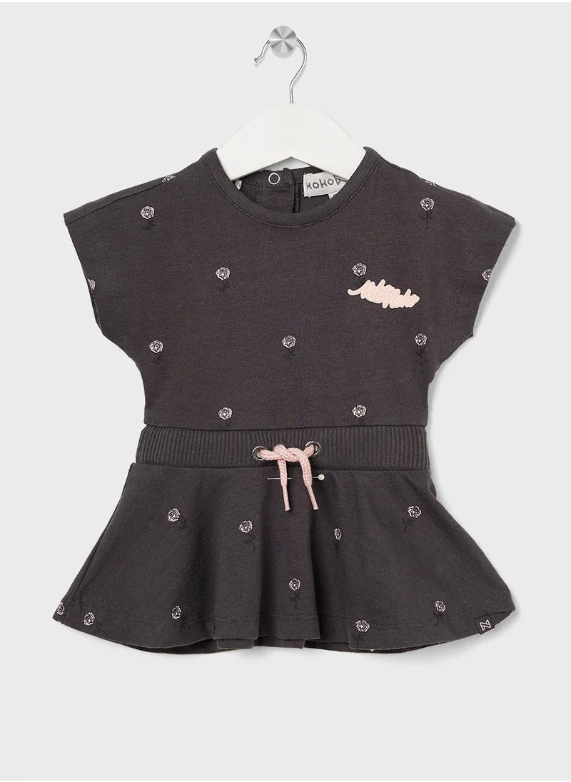 koko noko Kids Printed T-Shirt + Skirt Set