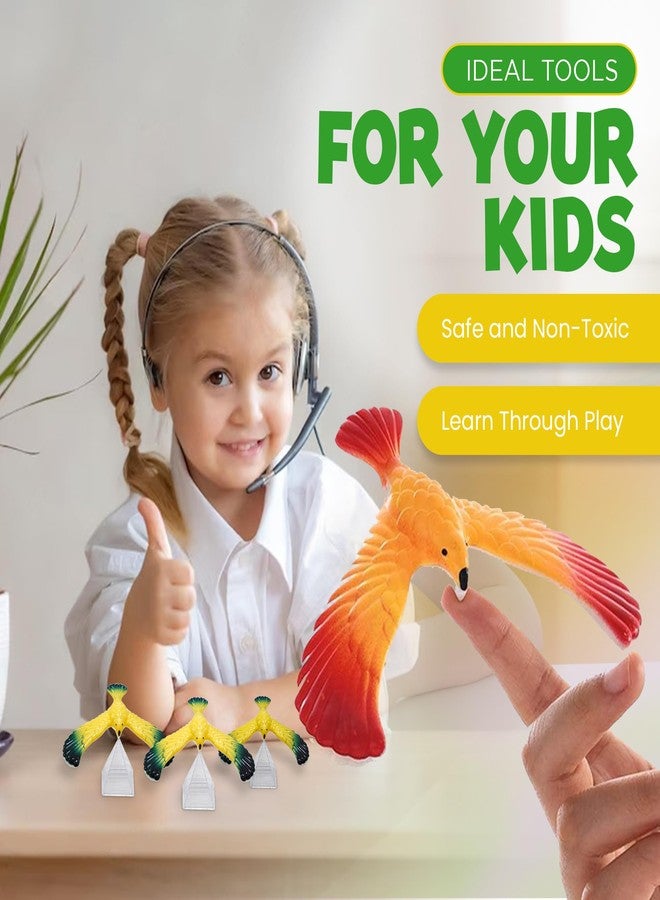 Sensory4u مجموعة الطيور المتوازنة SENSORY4U - عبوة حفلات مكونة من اثني عشر طائر توازن - صندوق كنز مدرسي أو هدايا حفلات للأطفال - لعبة فيزياء لتطوير المهارات الحركية الدقيقة. - Image 4