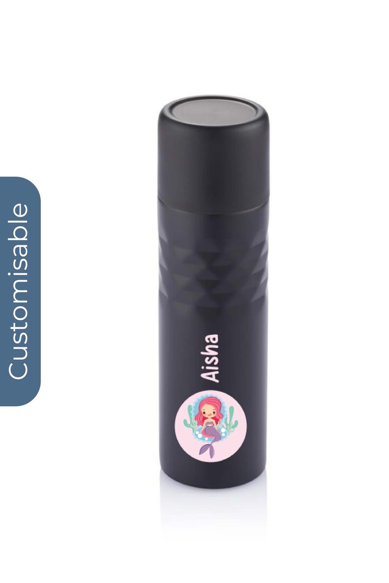 Personalised 500 ml Mosa stainless steel Flask Black