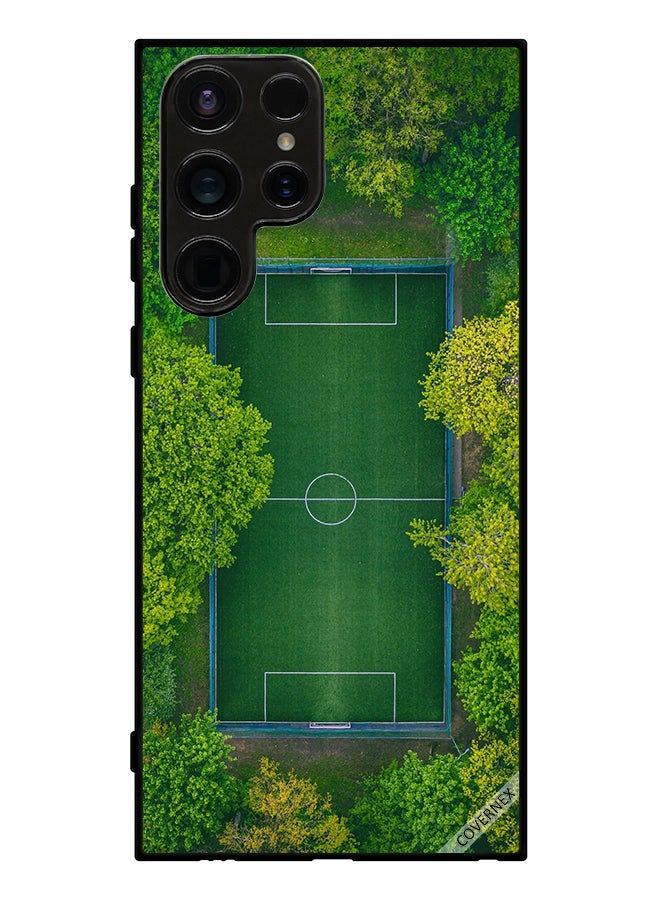 Covernex Protective Case Cover For Samsung Galaxy S23 Ultra Football Ground View - Image 1