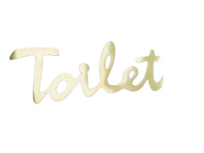 Carbon Coral Metal Crafts Brass Number Alphabet Toilet House Door School Hotel Restaurant Number Yellow - Image 4