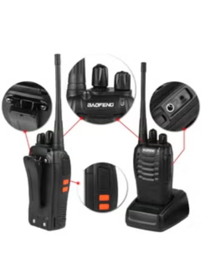 Baofeng Premium 888s Walkie Talkie Set 5W FM Two Way Radios Long Range, Durable Build, Easy to Use Ideal for Outdoor Activities, Events, Travel Rechargeable, Clear Communication - Image 5