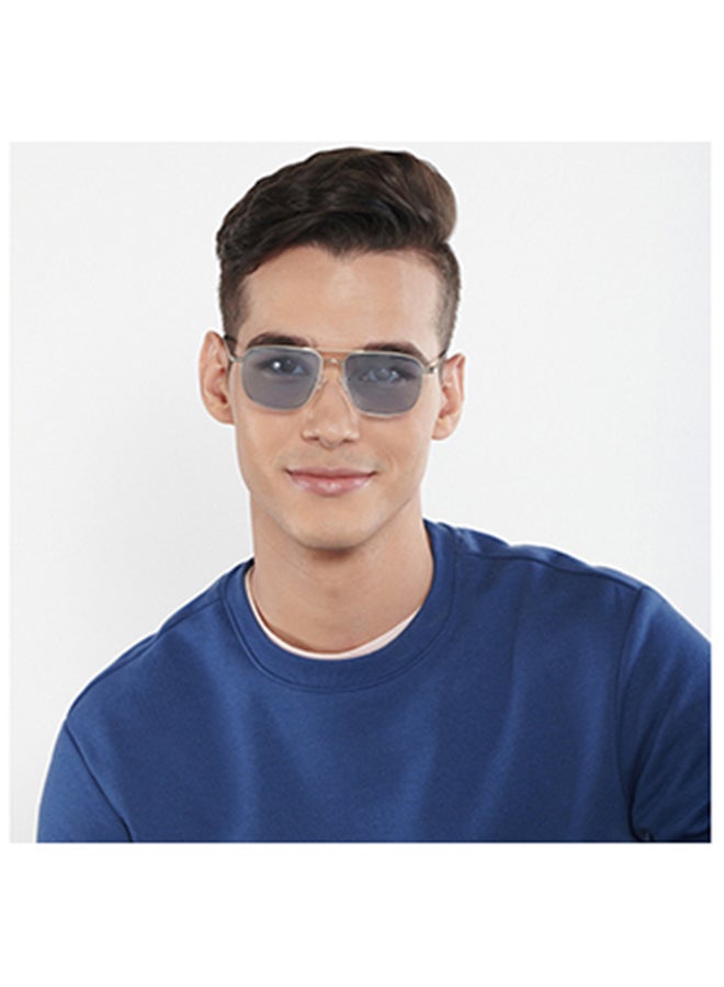 VINCENT CHASE Unisex Vintage Full Rim Polarized & UV Protected Square Sunglasses VC S13115 - Lens Size: 52mm - Gunmetal - Image 4
