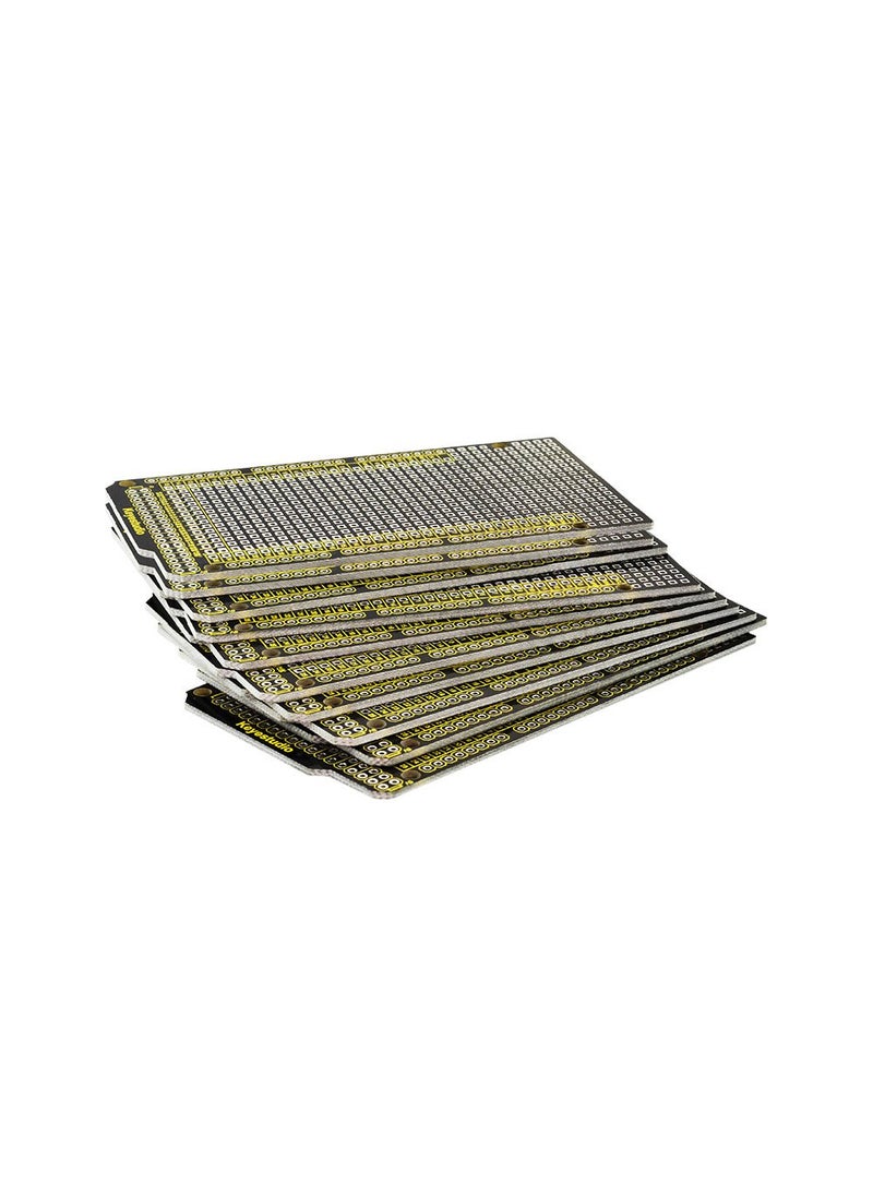 Keyestudio KEYESTUDIO 10PCS Proto Shield for Arduino Mega, Double Sided PCB Prototype Shield Solderable for Arduino Mega R3 2560  - Image 4