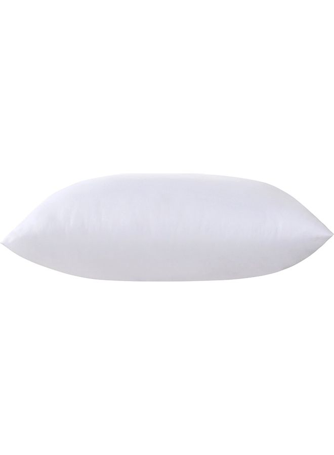 Simple Solid Color Rectangle Soft Sleeping Bed Pillow Fabric White 50x75cm - Image 3
