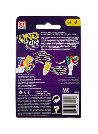 Original UNO™ FLIP!™ Card Game – Double-Sided Deck with Light & Dark Sides, New Action Cards, FLIP Card, Ideal for Kids & Adults, Ages 7+ - view 2