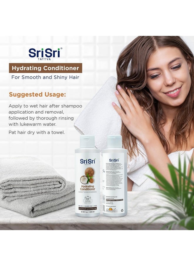 Sri Sri Tattva - Ri Sri Tattva Hydrating Conditioner For Smooth And Shiny Hair Ayurvedic Hair Conditioner With Bhringraj And Aloe Vera To Restore Hair Shine And Moisture Natural Hair Care Treatment (200 Ml) - Image 1