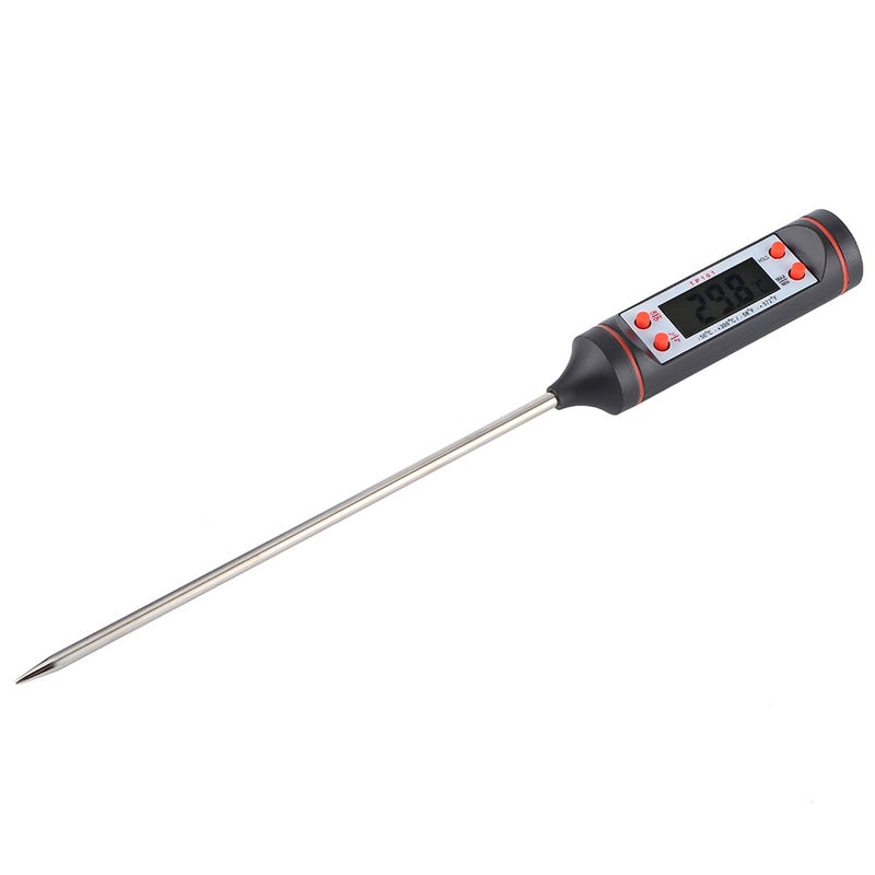 Digital Food Thermometer Probe Cooking Meat Thermometer with Storage Box for BBQ Kitchen Tools - Image 2