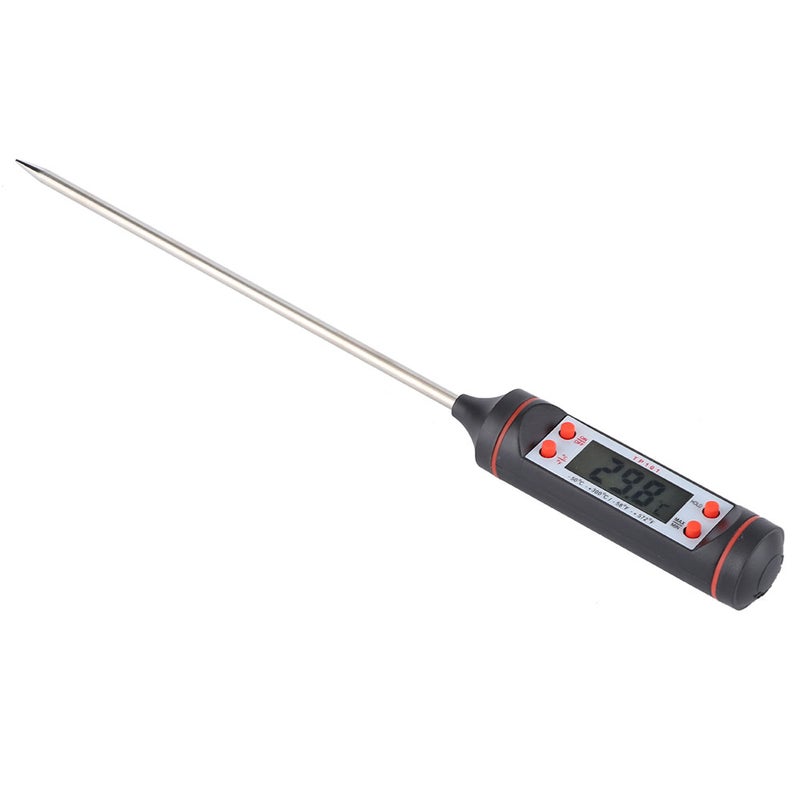 Digital Food Thermometer Probe Cooking Meat Thermometer with Storage Box for BBQ Kitchen Tools - Image 3