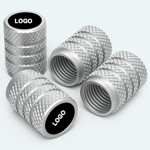 Greenworld Premium Silver Metal Car Tyre Valve Cap Air Cap Car Tyre Valve Stem Cap Air Covers with Logo (New Mahin-dra) - Image 4