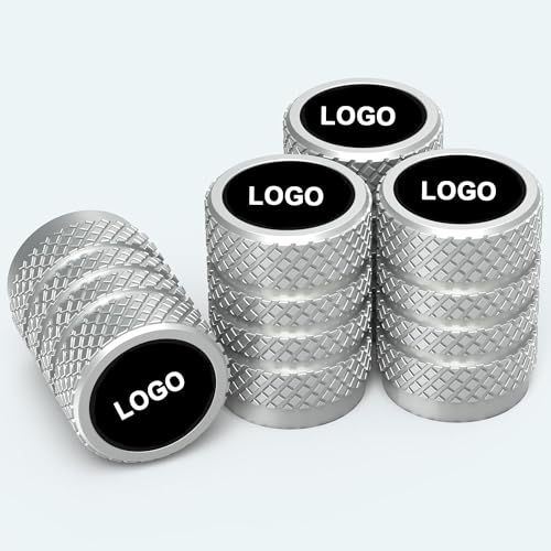 Greenworld Premium Silver Metal Car Tyre Valve Cap Air Cap Car Tyre Valve Stem Cap Air Covers with Logo (New Mahin-dra) - Image 3