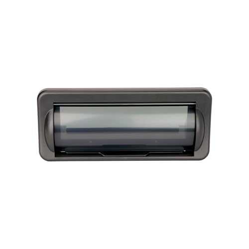 Scosche ACM5B Universal Marine Radio Cover - Water Resistant Boat Dash Radio Protector Shield with Spring Loaded Flip-Up Retractable Door, Single DIN Marine Stereo Kit - Durable Boat Accessory - Black - Image 3