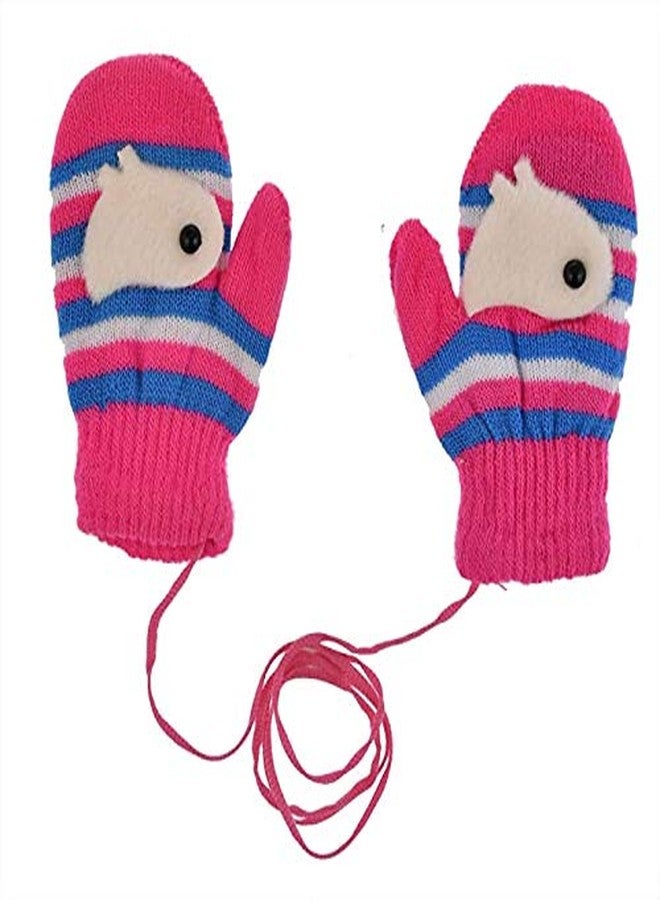 Malvina قفازات مالفينا الشتوية الصوفية متعددة الألوان للأطفال الرضع من عمر سنة إلى ثلاث سنوات، عبوة من قطعتين - Image 2