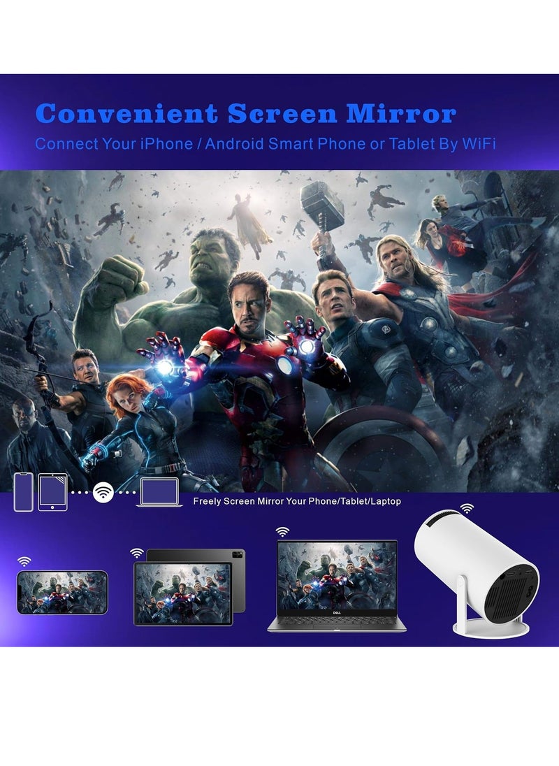 Denx - Smart Projector Professional Viewing Experience with 1080p FHD Resolution With LED lighting digital Keystone technology and Bluetooth and Wi-Fi connectivity. - Image 1