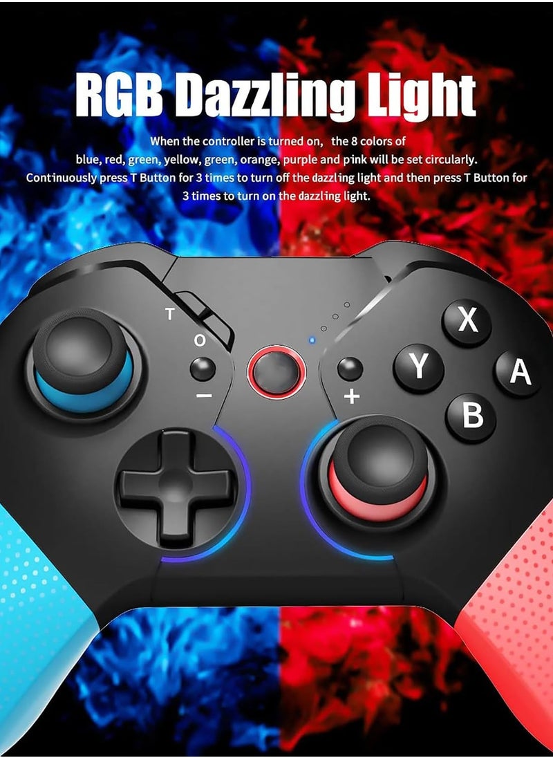 Captaintech Wireless Game Controller for Switch/Lite/OLED - Pro Joystick with Gyro Axis, Turbo Dual Shock, and Wake-Up Function for Enhanced Gaming Experience.  - Image 2