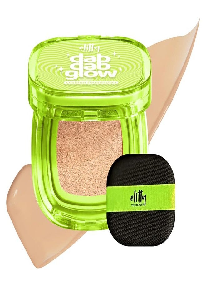 Elitty Cushion Foundation for Women, Buildable Medium to high Coverage Foundation for Glowing Skin | Lightweight | Water-resistant | Dewy Finish - 13 Gm | Pearl Dew (medium with neutral undertone) - Image 1