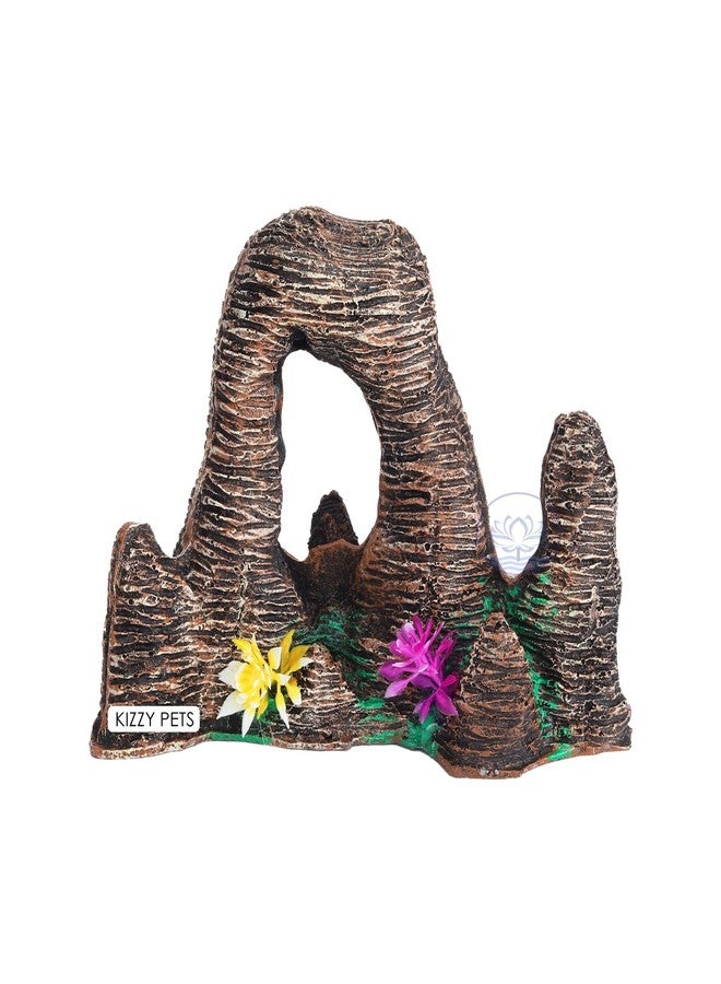 Kizzy Pets Ancient Look Cave for Aquarium Pond Fountains and Water Fall Decor - Image 1