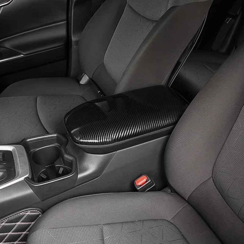 YOFAMO غطاء صندوق ذراع الراحة من ألياف الكربون YOFAMO ABS لسيارة RAV4 2019-2022 - Image 3