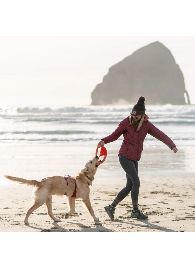 RUFFWEAR Ruffwear, Pacific Ring Dog Toy, Interactive Fetch and Tug Toy for Playing and Training, Sockeye Red  - Image 5