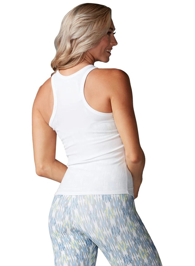 Tavi Perfect Fit Rib Tank White - Image 3