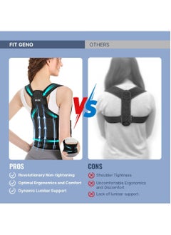GTSOL Back Brace and Posture Corrector for Women and Men Back Straightener Posture Corrector Scoliosis and Hunchback Correction Back Pain Spine Corrector Support Adjustable Posture Trainer  - Image 2