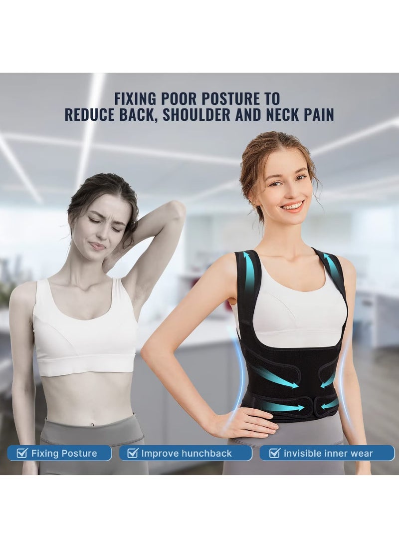 GTSOL Back Brace and Posture Corrector for Women and Men Back Straightener Posture Corrector Scoliosis and Hunchback Correction Back Pain Spine Corrector Support Adjustable Posture Trainer  - Image 5