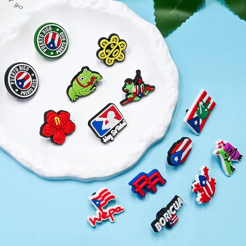 YEALQUE 30PCS Puerto Rico Pins for Backpack Puerto Rico Pin BBulk for Badge/Jackets/Hats/Bag/Shoes/Landyards Teens Men Women Gifts - Image 2