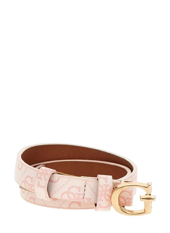 جس Kids Logo Allocated Hole Belt
