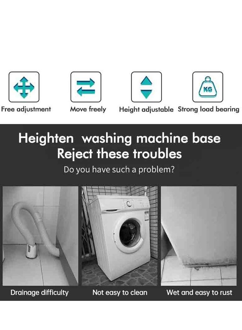 غسالة ثلاجة غسالة غسالة صلبة من الفولاذ المقاوم للصدأ قاعدة قابلة للتعديل ثقيلة - Image 2