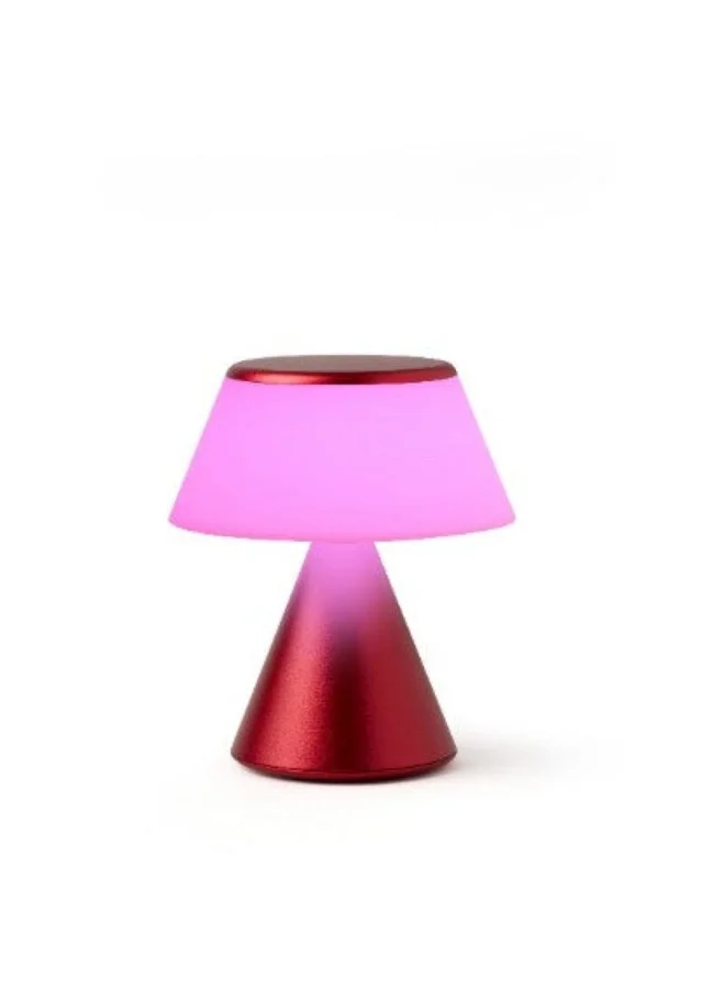 LEXON DARK RED Luma S Portable LED Lamp With Synchronization Feature  | Best Price UAE