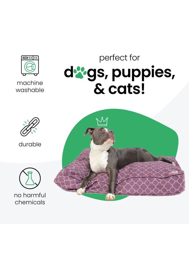 Molly Mutt - Medium to Large Dog Bed Cover - Royals Print - Measures 27”X36”X5'' - 100% Cotton - Durable - Breathable - Sustainable - Machine Washable Dog Bed Cover - Image 1
