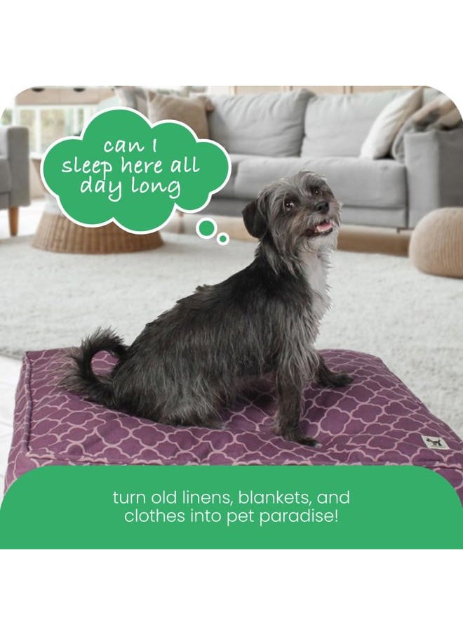 Molly Mutt - Medium to Large Dog Bed Cover - Royals Print - Measures 27”X36”X5'' - 100% Cotton - Durable - Breathable - Sustainable - Machine Washable Dog Bed Cover - Image 1