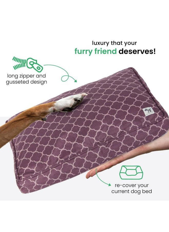 Molly Mutt - Medium to Large Dog Bed Cover - Royals Print - Measures 27”X36”X5'' - 100% Cotton - Durable - Breathable - Sustainable - Machine Washable Dog Bed Cover - Image 1