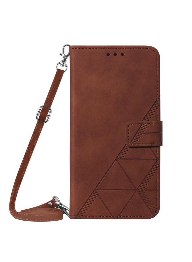erorex Case For Samsung Galaxy A02 / M02 International Crossbody 3D Embossed Flip Leather Phone Case - Image 2