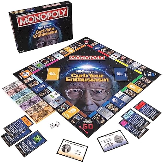 USAopoly MONOPOLY Curb Your Enthusiasm  Play as Larrys Glasses Golf Clubs Hybrid Car  more  Officially Licensed Collectible Game Based On Hit HBO Comedy Series - Image 4
